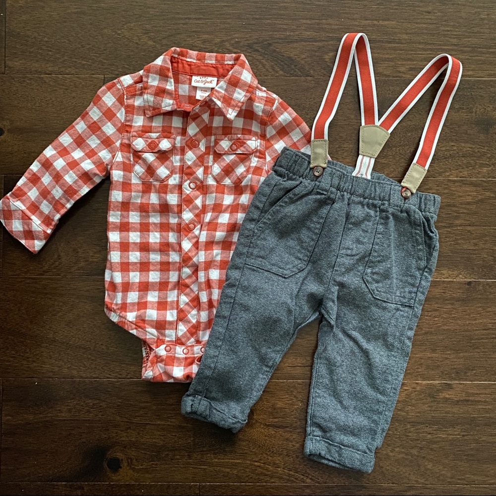 Cat & Jack Checkered Outfit